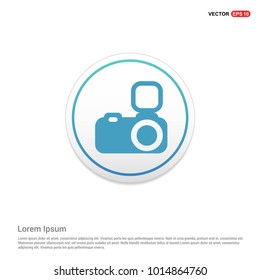 Camera Icon Hexa White Background icon template