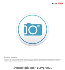 Camera Icon Hexa White Background icon template - Free vector icon