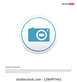 Camera Icon Hexa White Background icon template - Free vector icon