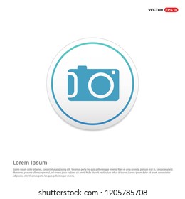 Camera Icon Hexa White Background icon template - Free vector icon