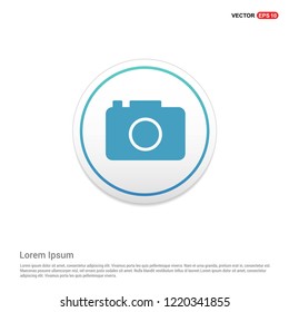 Camera Icon Hexa White Background icon template - Free vector icon