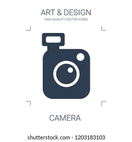 camera icon. high quality filled camera icon on white background. from art collection flat trendy vector camera symbol. use for web and mobile
