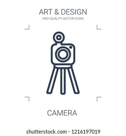 camera icon. high quality line camera icon on white background. from art collection flat trendy vector camera symbol. use for web and mobile