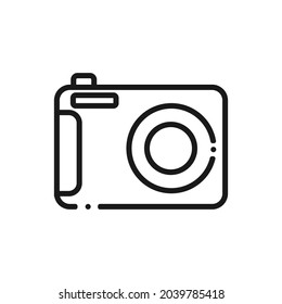 Camera icon. High quality and very suitable for your web design, UI, mobile app design, etc. 
Vector illustration on a white background.