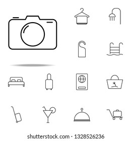 camera icon. Hotel icons universal set for web and mobile
