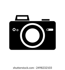 Camera icon illustrated on background
