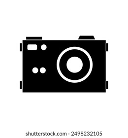 Camera icon illustrated on background
