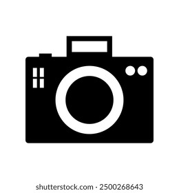 Camera icon illustrated on background