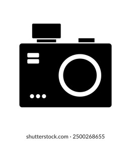 Camera icon illustrated on background