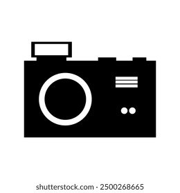 Camera icon illustrated on background