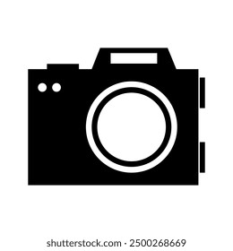 Camera icon illustrated on background