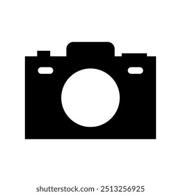 Icono de la cámara ilustrado en el fondo