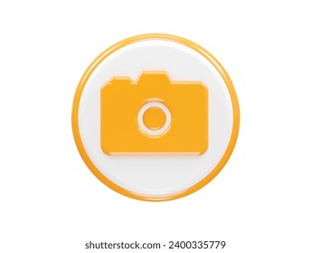 Camera icon illustration 3d render element