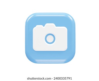 Camera icon illustration 3d render element
