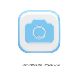 Camera icon illustration 3d render element