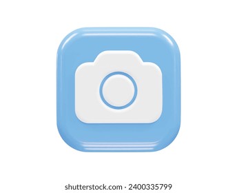 Camera icon illustration 3d render element