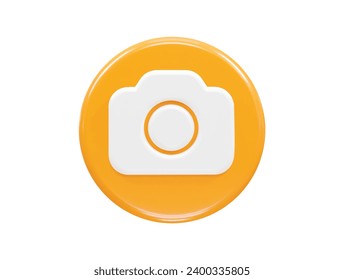 Camera icon illustration 3d render element