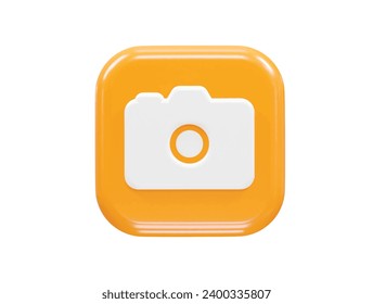 Camera icon illustration 3d render element