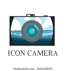 a camera icon illustration art 