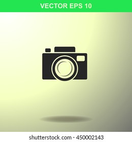 Camera icon. Illustration for business.