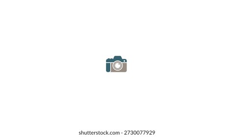 camera icon illustration featuring a detailed vintage design silhouette