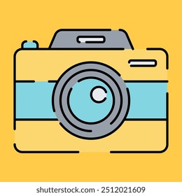 Camera Icon Illustration Flat Design