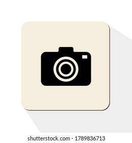 
camera icon. camera illustration in a flat style