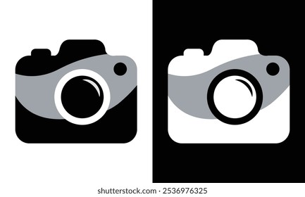 camera icon illustration. Icons of photography, image, photo gallery and photo camera.