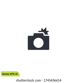 camera icon illustration photography symbol vector eps 10 logo template