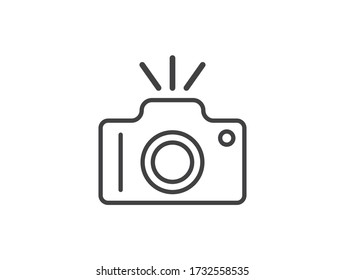 camera icon illustration vector art