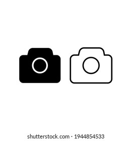 Camera icon, camera icon illustration,
for website design User interface apps design