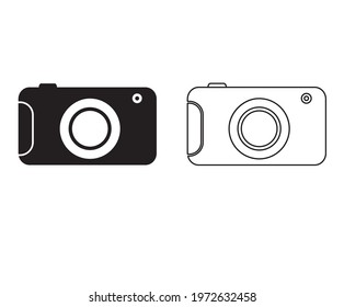 camera icon illustration for website. Perfect use for web, pattern, design, icon, ui, ux, etc.