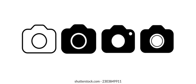 icono de cámara, ilustración de icono de cámara para sitio web, uso perfecto para web, patrón, diseño, foto.