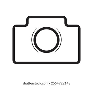 Camera icon image design. Photo camera in flat style. Camera symbol.