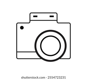 Camera icon image design. Photo camera in flat style. Camera symbol.