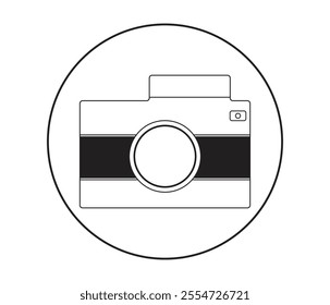 Camera icon image design. Photo camera in flat style. Camera symbol.
