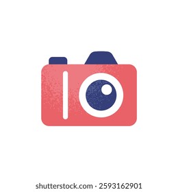 Camera icon with an image of photography. Simple and stylish vector design.
