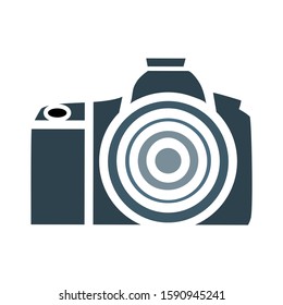 camera icon- camera isolate, photography illustration - Vector camera