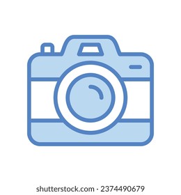Camera icon isolate white background vector stock illustration