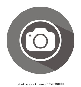 Camera    icon,  isolated. Flat  design.