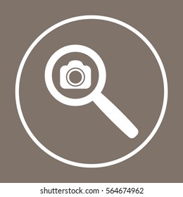 Camera   icon, isolated. Flat  design. 