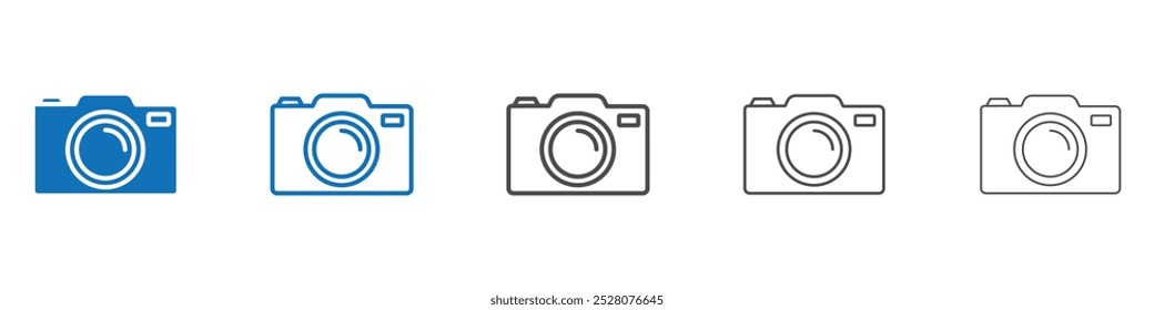 Ícone de câmera Vetor plano isolado no contorno