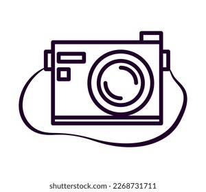 camera icon isolated line style