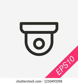 Camera icon isolated on background. Surveillance symbol modern, simple, vector, icon for website design, mobile app, ui. Vector Illustration