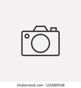 Camera icon isolated on background. Photography symbol modern, simple, vector, icon for website design, mobile app, ui. Vector Illustration