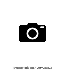 Icono de cámara aislado en el fondo. símbolo para el logotipo de diseño de su sitio web, aplicación, icono de cámara Icono de ilustración Vector.