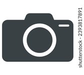 camera icon isolated on white background.