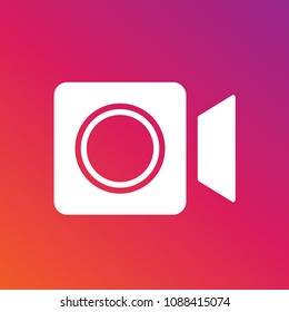 Camera icon isolated on white background. Camera flat icon for web site, app,label, ui and logo. Creative concept, vector illustration, eps 10