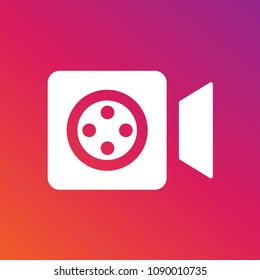 Camera icon isolated on white background. Camera flat icon for web site, app,label, ui and logo. Creative concept, vector illustration, eps 10