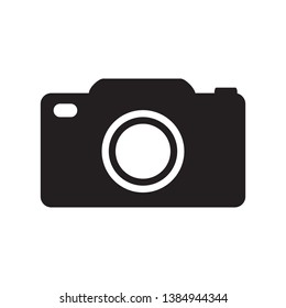 Camera icon isolated on white background. vector illustration.